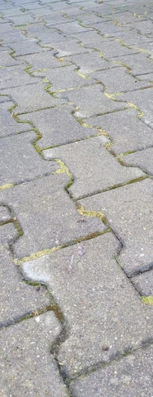 Bild eines schmutzigen Steinbodens