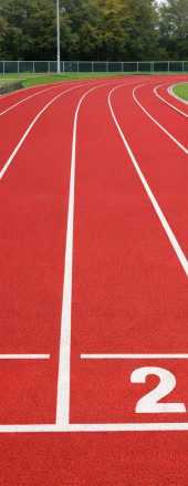 Bild einer gereinigten Tartanbahn