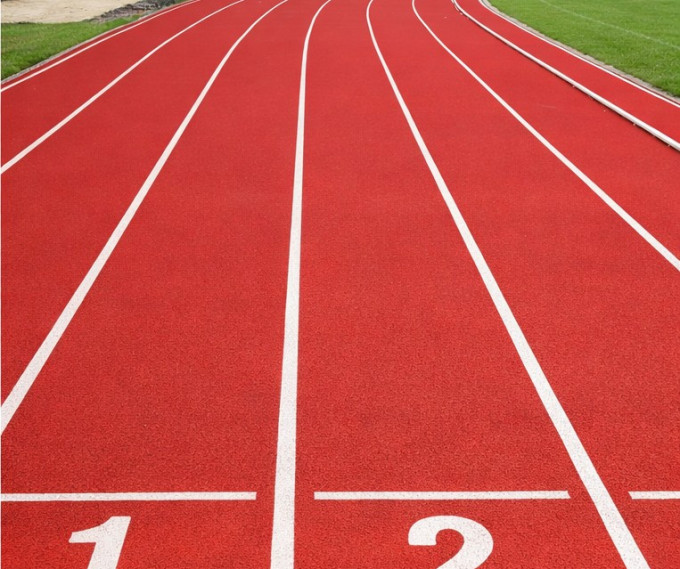 Bild einer gereinigten Tartanbahn