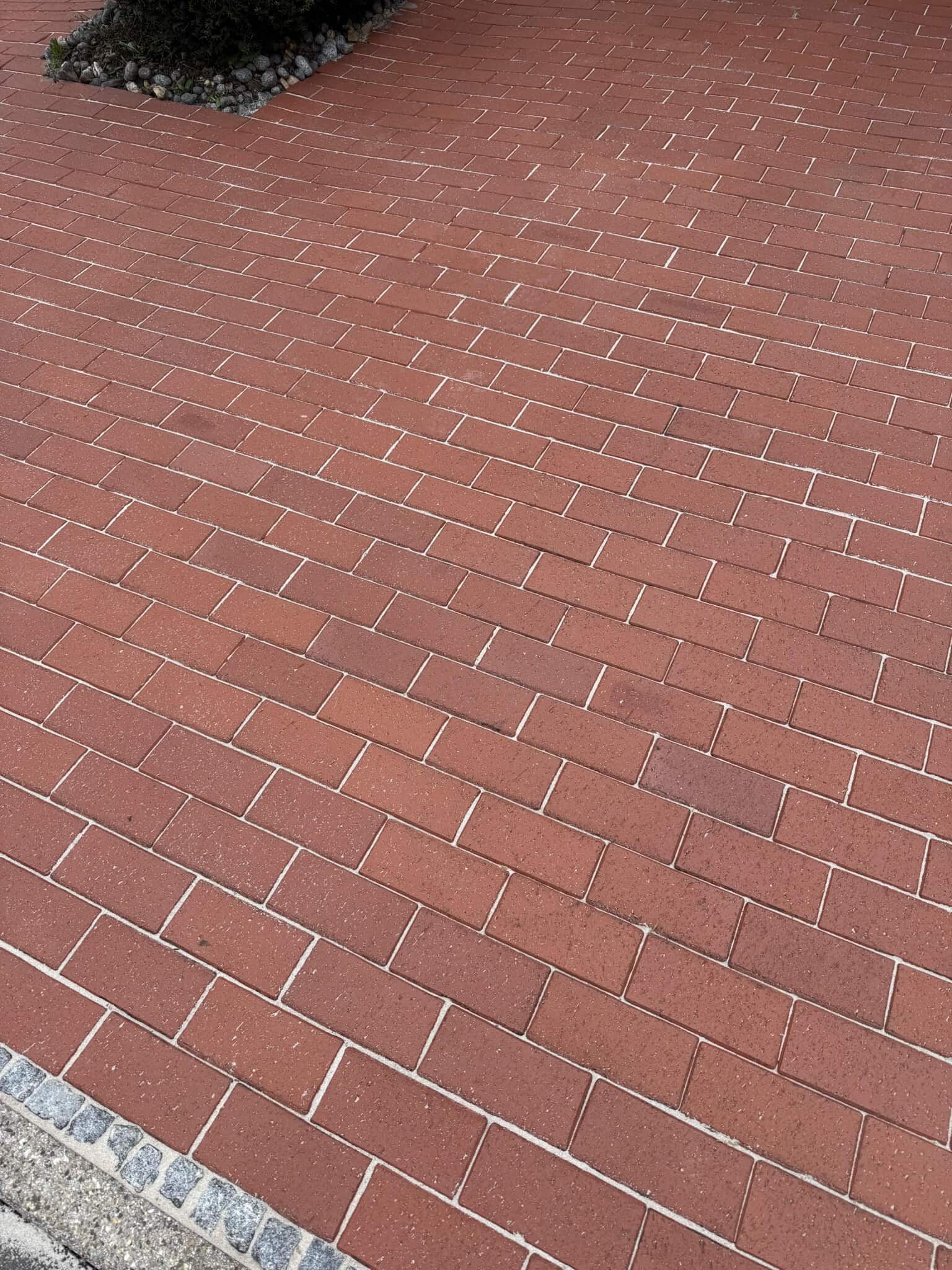 Steinfließen nach der Reinigung